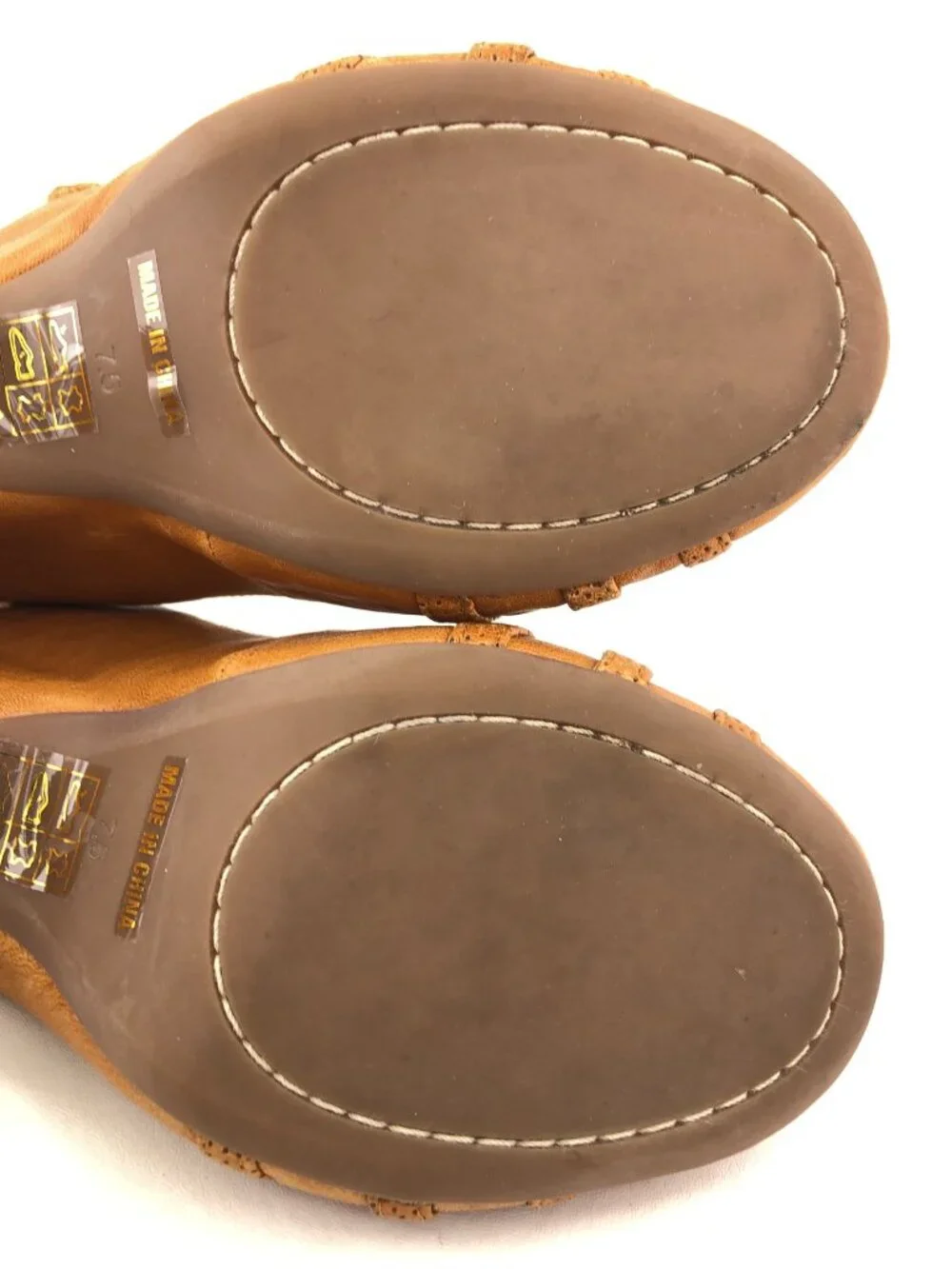 Miz Mooz Jillian Tan Leather Medium Heel Pumps 7.5